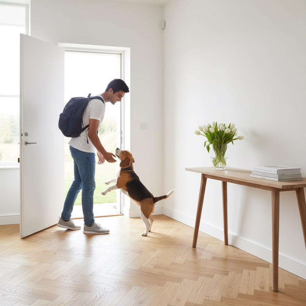 Lusso Novara Herringbone Natural Brushed & Lacquered Engineered Oak
