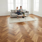 Lusso Novara Herringbone Smoked Brushed & Lacquered Engineered Oak