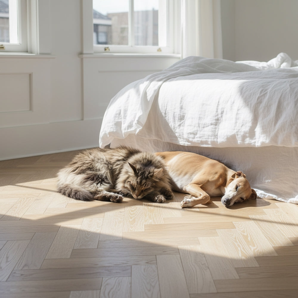 Lusso Novara Herringbone Smoked Grey Engineered Oak