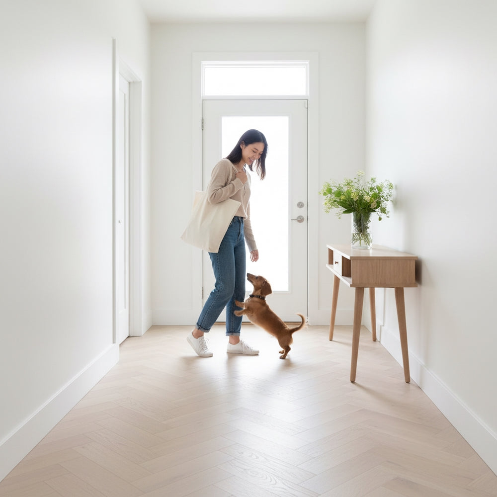 Lusso Novara Luxe Cougar Herringbone Engineered Oak