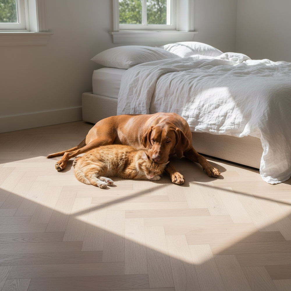 Lusso Novara Luxe Cougar Herringbone Engineered Oak