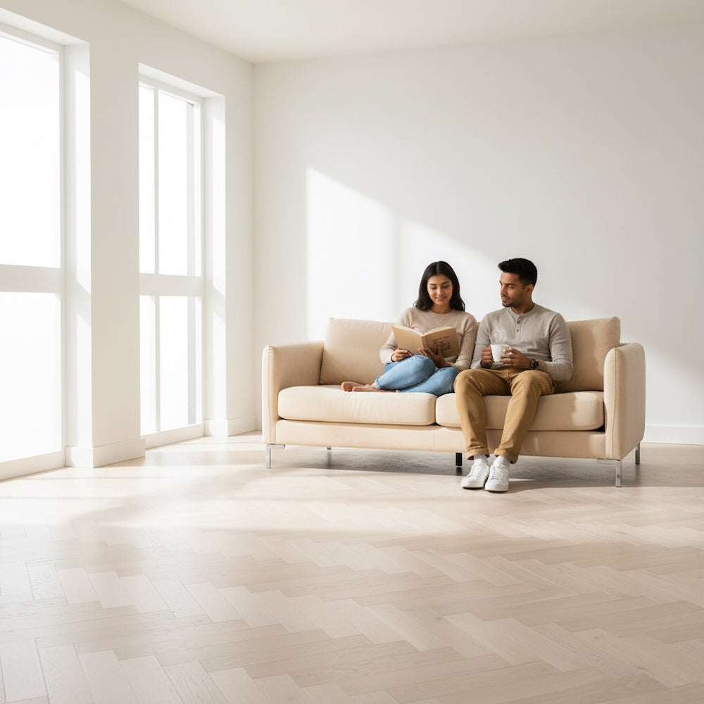 Lusso Novara Luxe Cougar Herringbone Engineered Oak