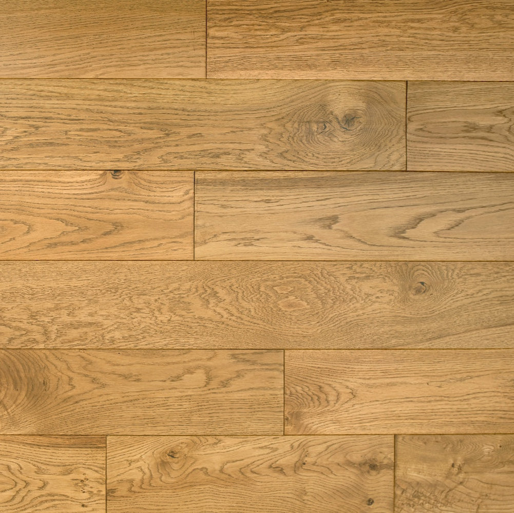 Lusso Novara Luxe Golden Brushed UV Oiled Oak Engineered Wood Flooring