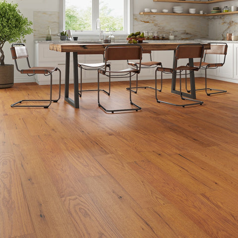 Lusso Novara Luxe Golden Brushed UV Oiled Oak Engineered Wood Flooring