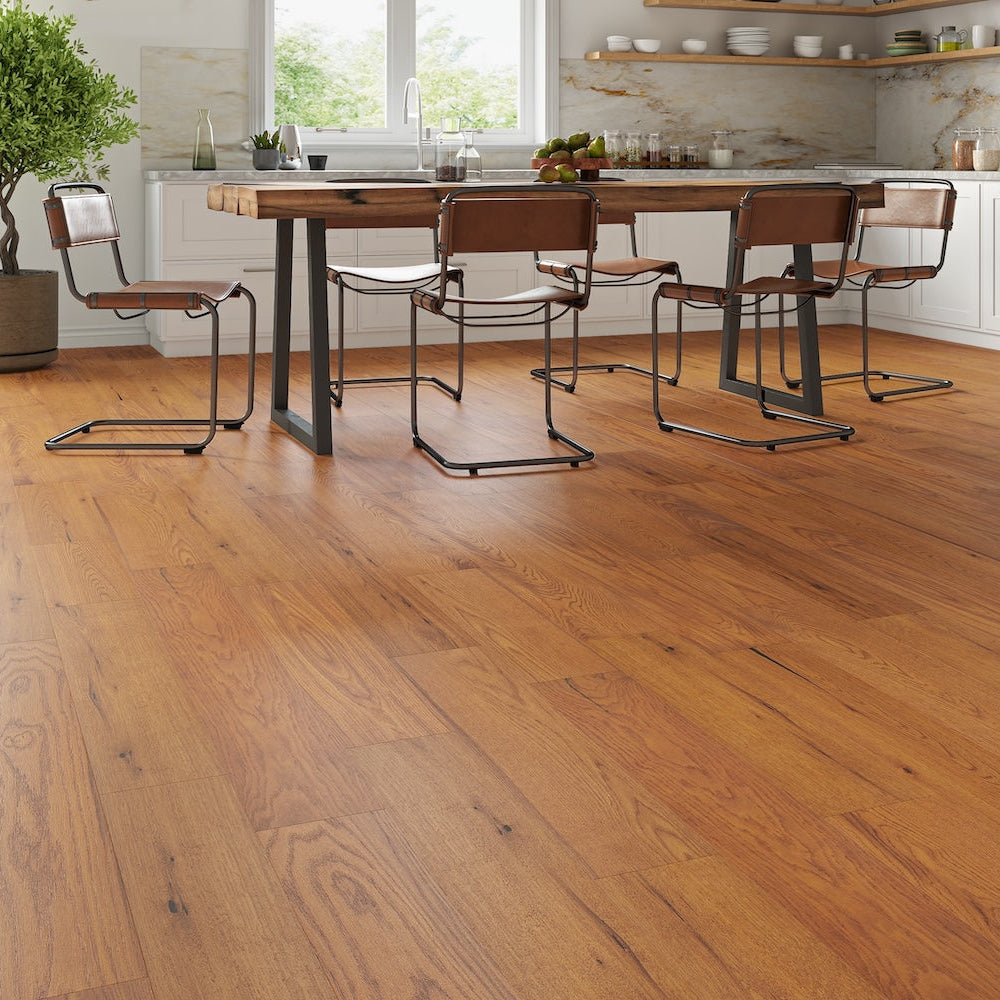 Novara Luxe Golden Brushed UV Oiled Oak Engineered Wood Flooring - (SAMPLE)