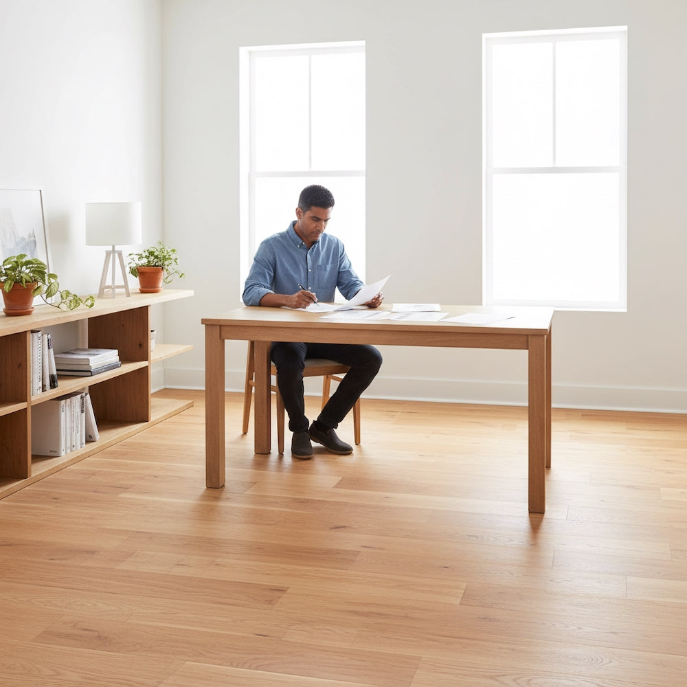 Lusso Novara Luxe Natural Brushed UV Lacquered Oak Engineered Wood Flooring