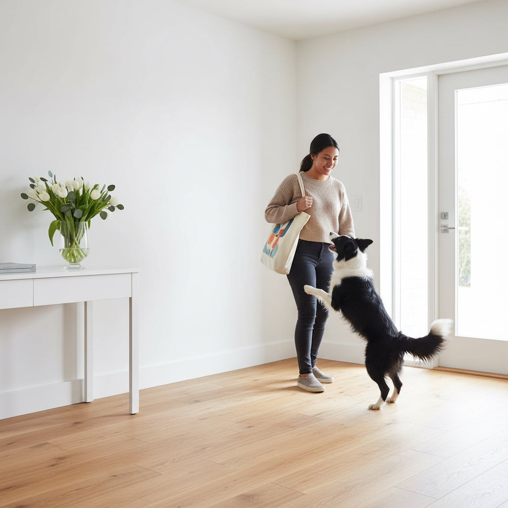 Lusso Novara Luxe Natural Brushed UV Oiled Oak Engineered Wood Flooring
