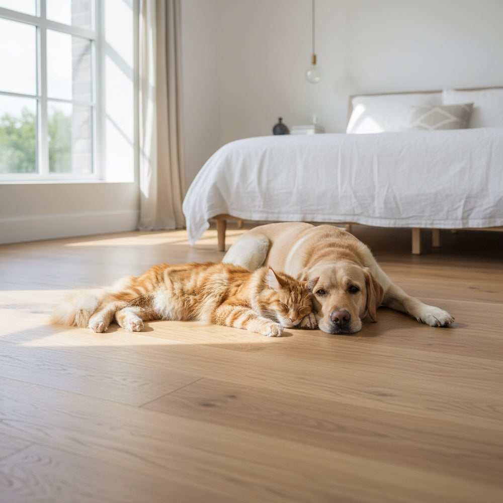 Lusso Novara Luxe Natural Brushed UV Oiled Oak Engineered Wood Flooring