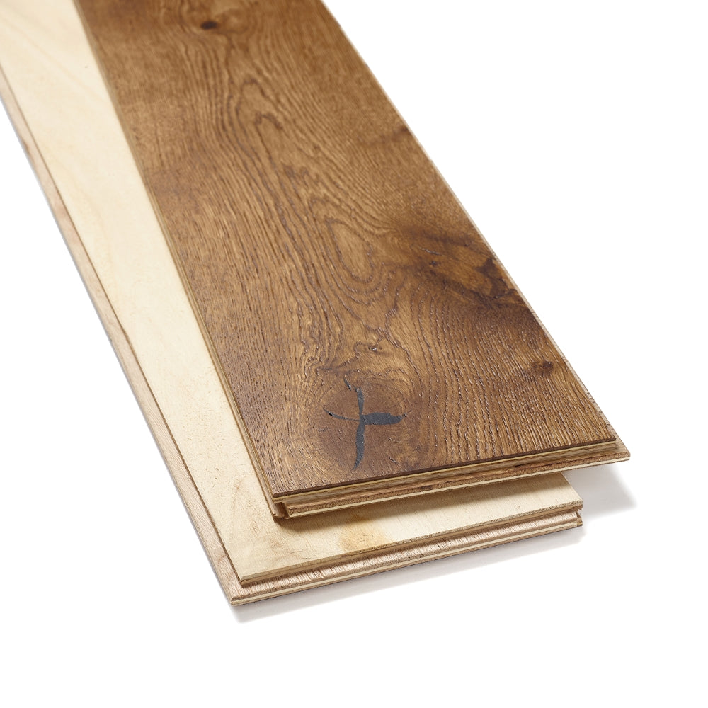 Lusso Novara Smoked Brushed & Lacquered Engineered Oak
