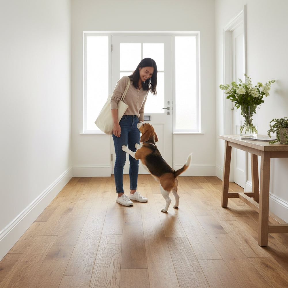 Lusso Novara Smoked Brushed & Lacquered Engineered Oak