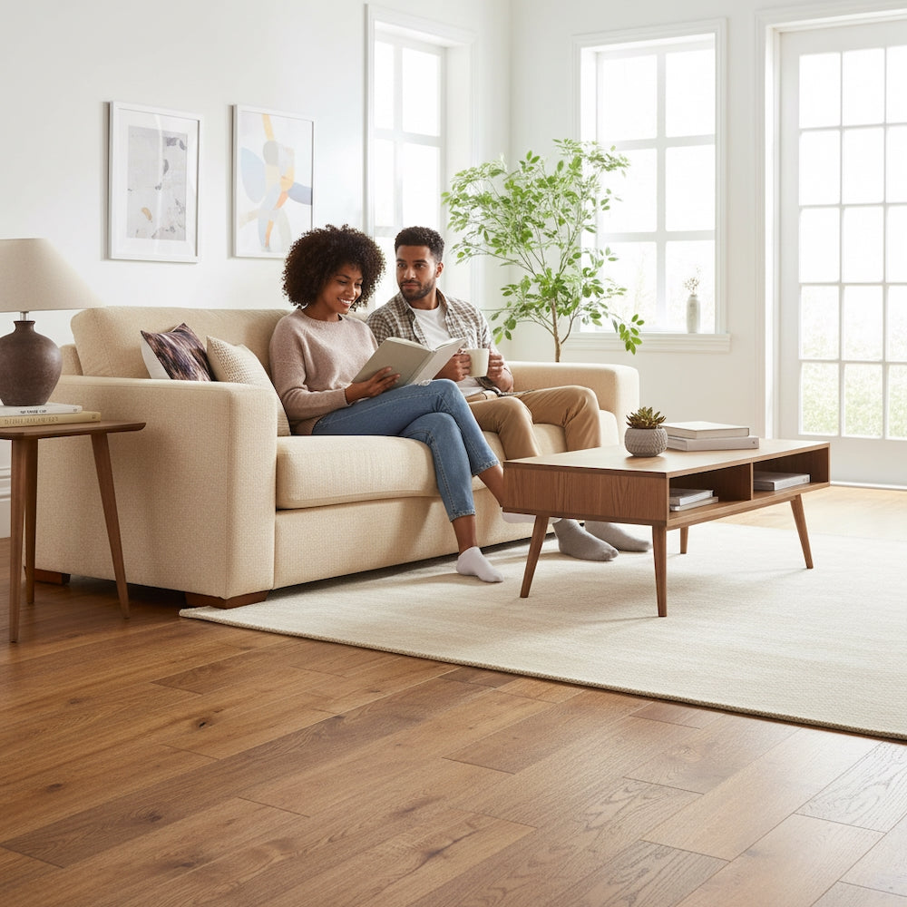 Lusso Novara Smoked Brushed & Lacquered Engineered Oak