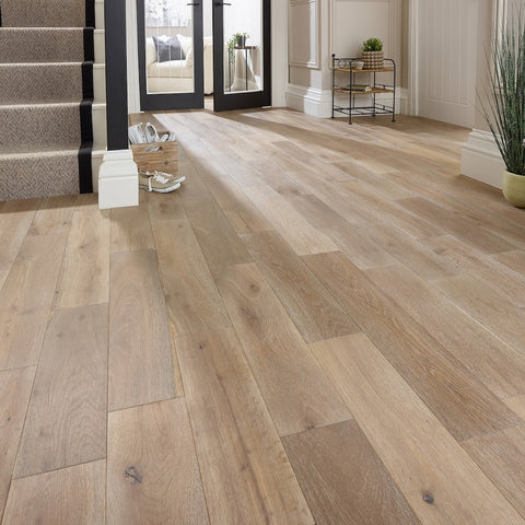 Job Lot - 15 Packs/21.6sqm of Lusso Novara Smoked Grey Engineered Oak