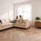 Lusso Palermo Ashen Oak Chevron Engineered Flooring