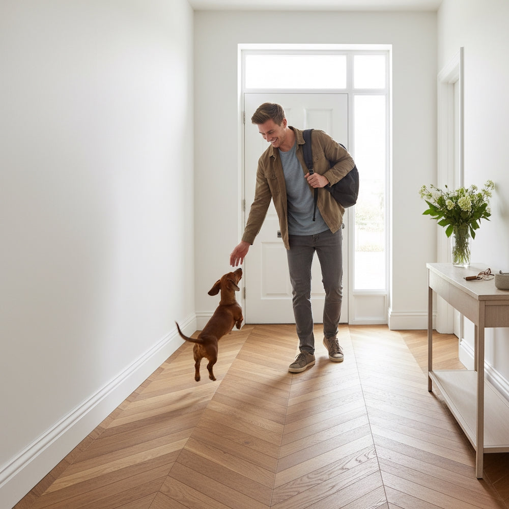 Lusso Palermo Char Oak Chevron Engineered Flooring