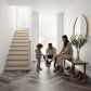 Lusso Flooring Portofino Herringbone Weathered Ash Glue Down LVT Vinyl