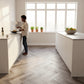 Lusso Flooring Portofino Herringbone Weathered Ash Glue Down LVT Vinyl