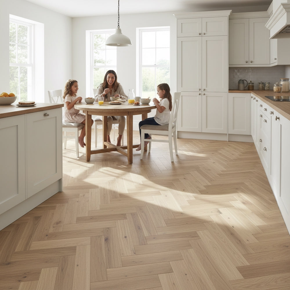 Lusso Rome Herringbone Invisible Oiled Engineered Oak