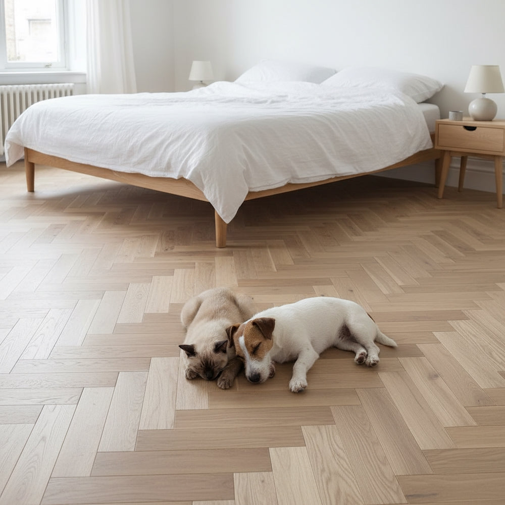 Lusso Rome Herringbone Invisible Oiled Engineered Oak