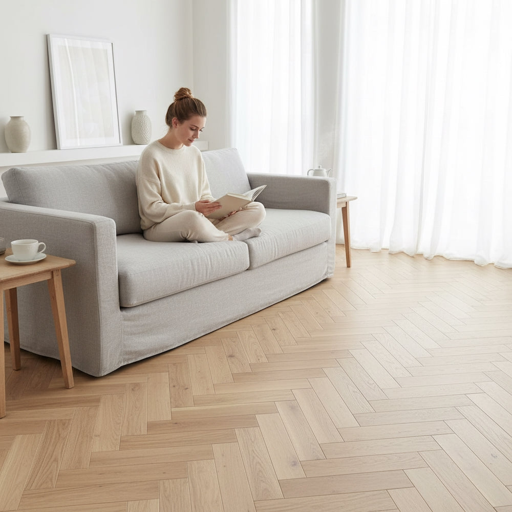 Lusso Rome Herringbone Invisible Oiled Engineered Oak