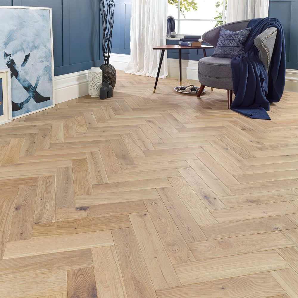 Rome Herringbone Invisible Oiled Engineered Oak - (SAMPLE)