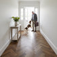 Lusso Rome Herringbone Smoked Brushed & Lacquered Engineered Oak