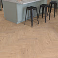 Lusso Rome Herringbone Smoked Grey Brushed & Oiled Engineered Oak