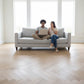 Lusso Rome Herringbone Smoked Grey Brushed & Oiled Engineered Oak
