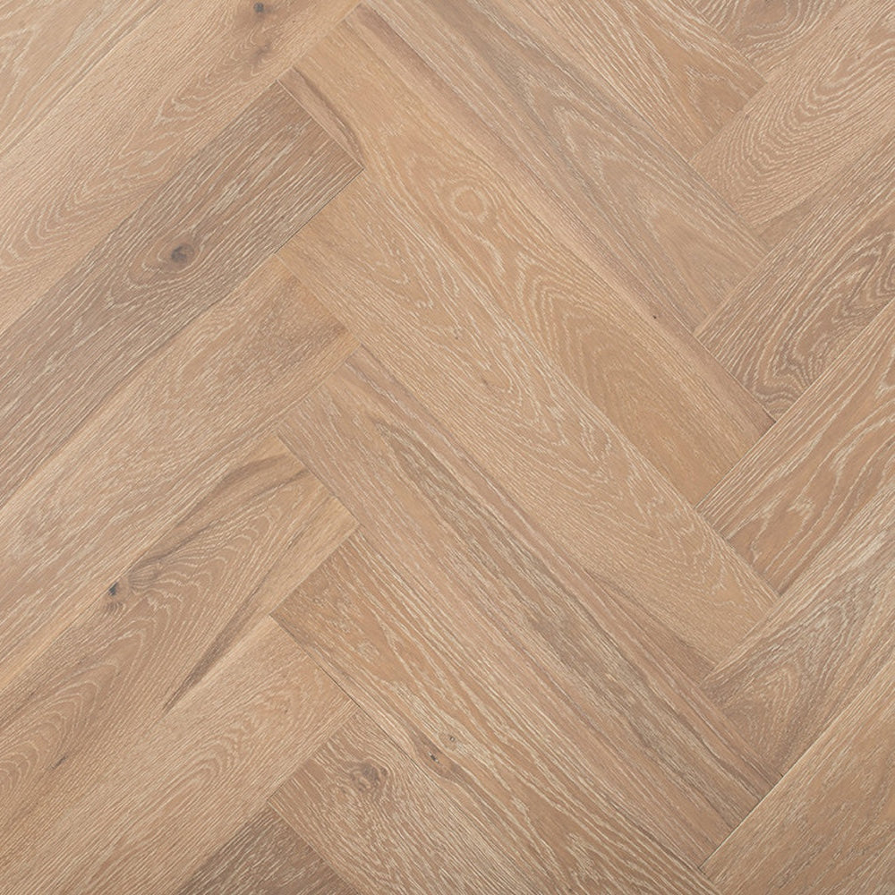 Lusso Rome Herringbone Smoked Grey Brushed & Oiled Engineered Oak