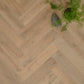 Lusso Rome Herringbone Smoked Grey Brushed & Oiled Engineered Oak