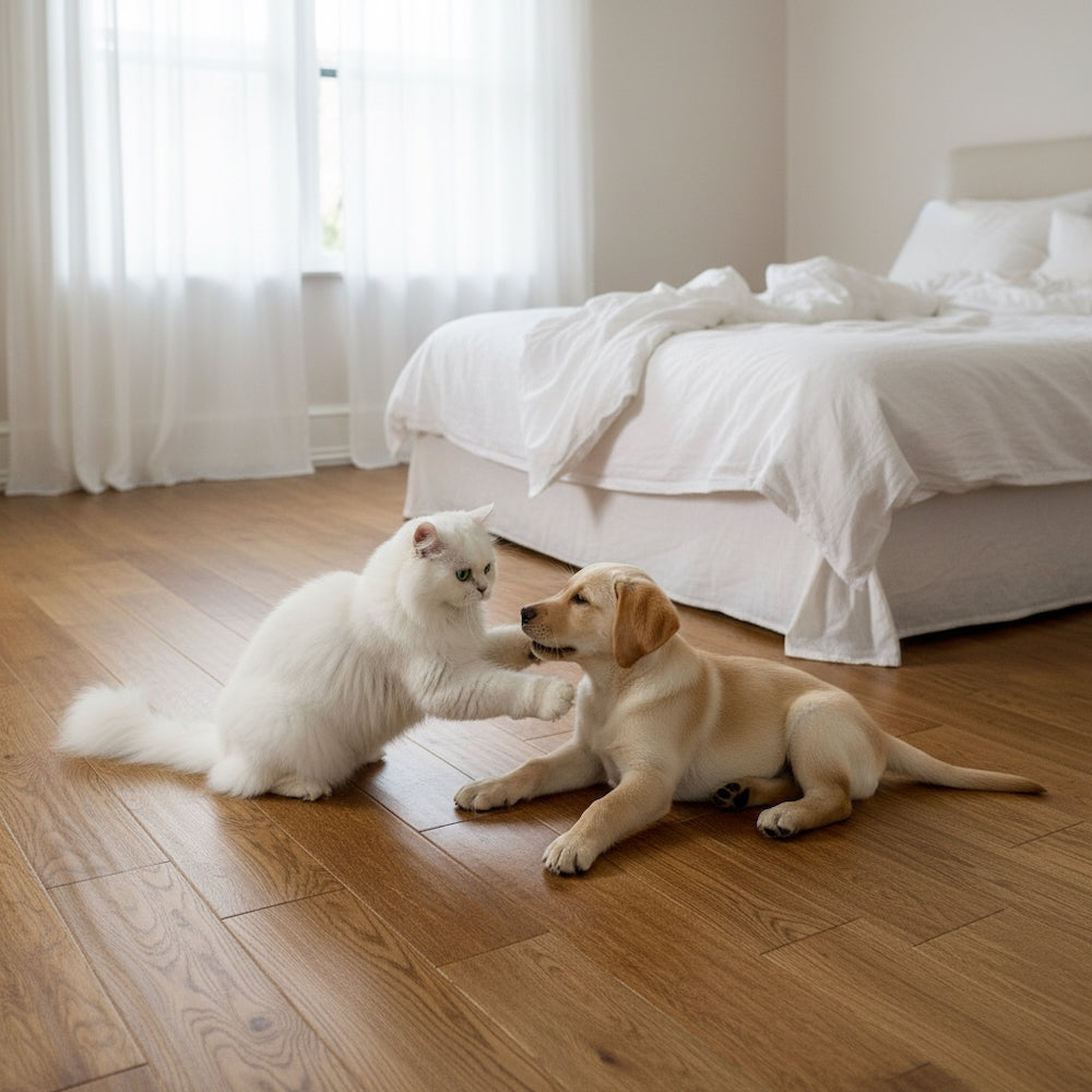 Lusso Sorrento Golden Handscraped Lacquered Engineered Oak 150mm