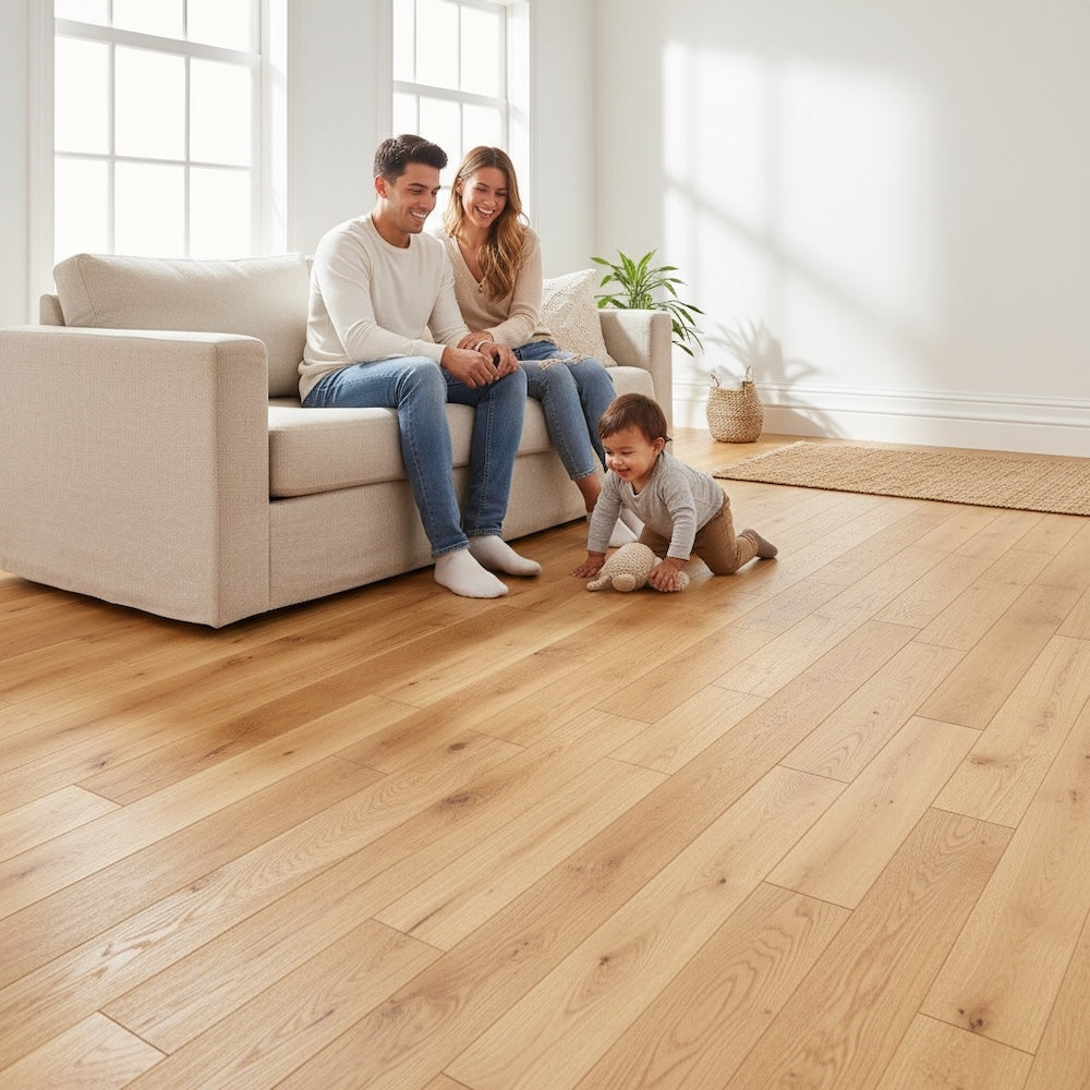 Lusso Sorrento Natural Brushed & Oiled Engineered Oak 125mm
