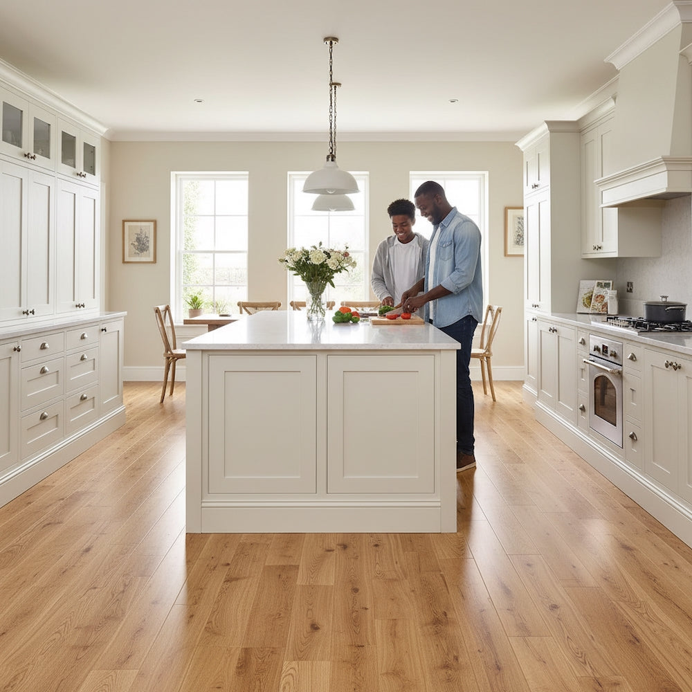 Lusso Sorrento Natural Lacquered Engineered Oak 125mm