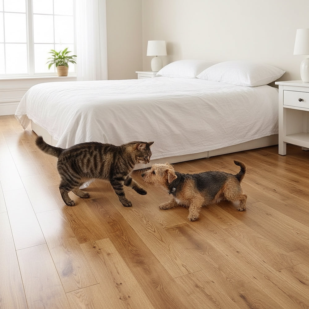 Lusso Sorrento Natural Lacquered Engineered Oak 125mm