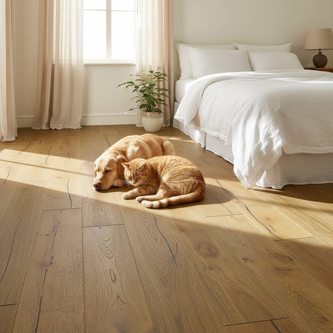 Lusso Trento Distressed Oiled Golden Engineered Oak 220mm