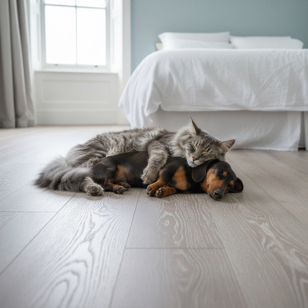 Lusso Trento Distressed Oiled Grey Engineered Oak 220mm