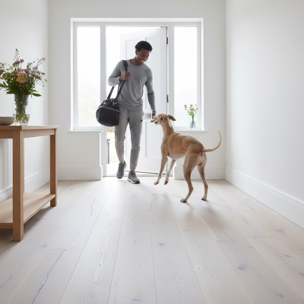 Lusso Trento Distressed Oiled Smoked White Engineered Oak 220mm
