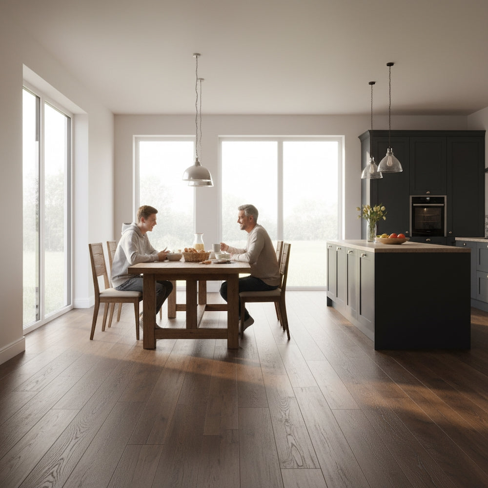 Lusso Uniqo Coffee Engineered Oak Flooring