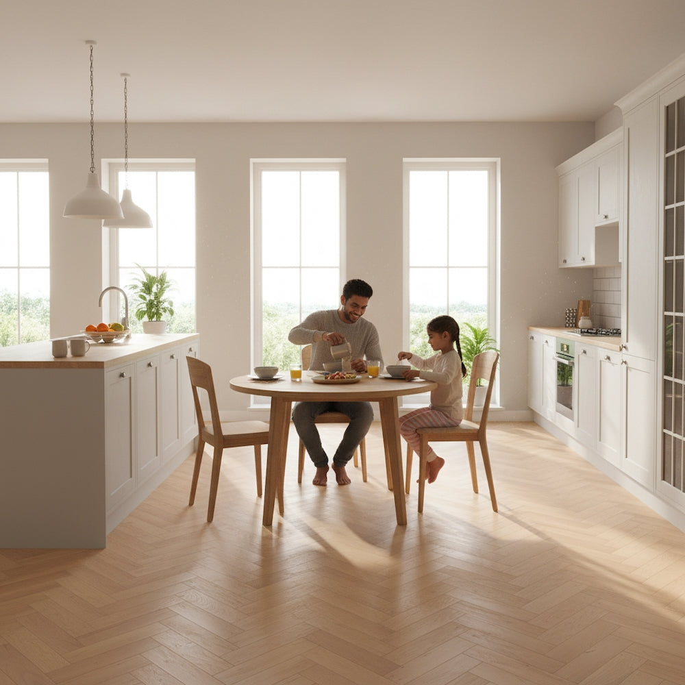 Lusso Uniqo Herringbone Invisible Engineered Oak Flooring