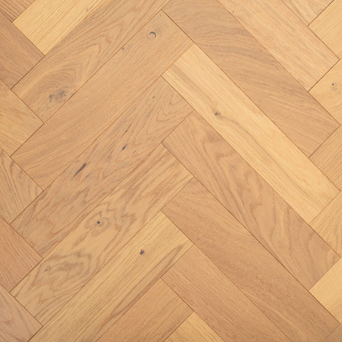 Lusso Uniqo Herringbone Natural Brushed & Oiled Engineered Oak