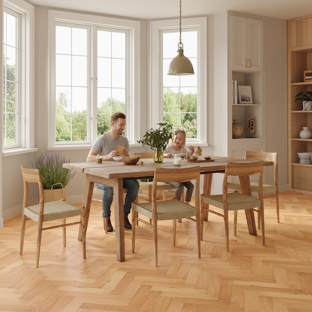 Lusso Uniqo Herringbone Natural Brushed & Oiled Engineered Oak