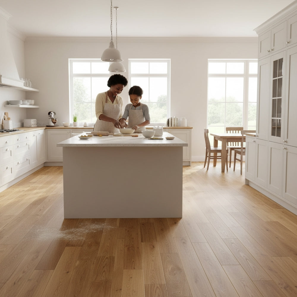 Lusso Uniqo Natural Brushed & Lacquered Engineered Oak