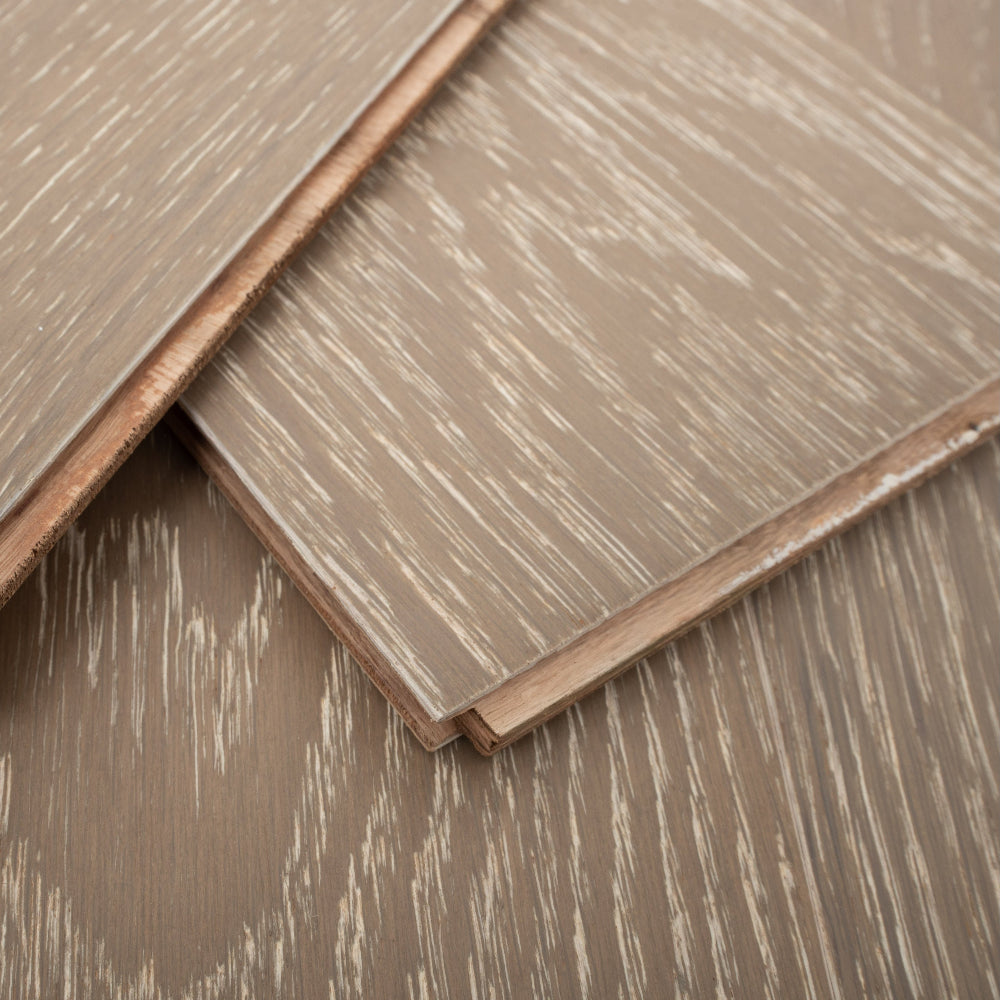 Lusso Uniqo Smoked Grey Whitewashed Engineered Oak