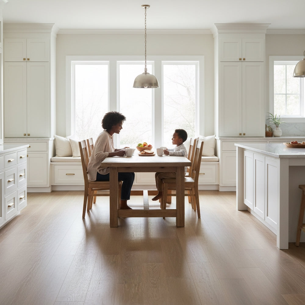 Lusso Uniqo Smoked Grey Whitewashed Engineered Oak
