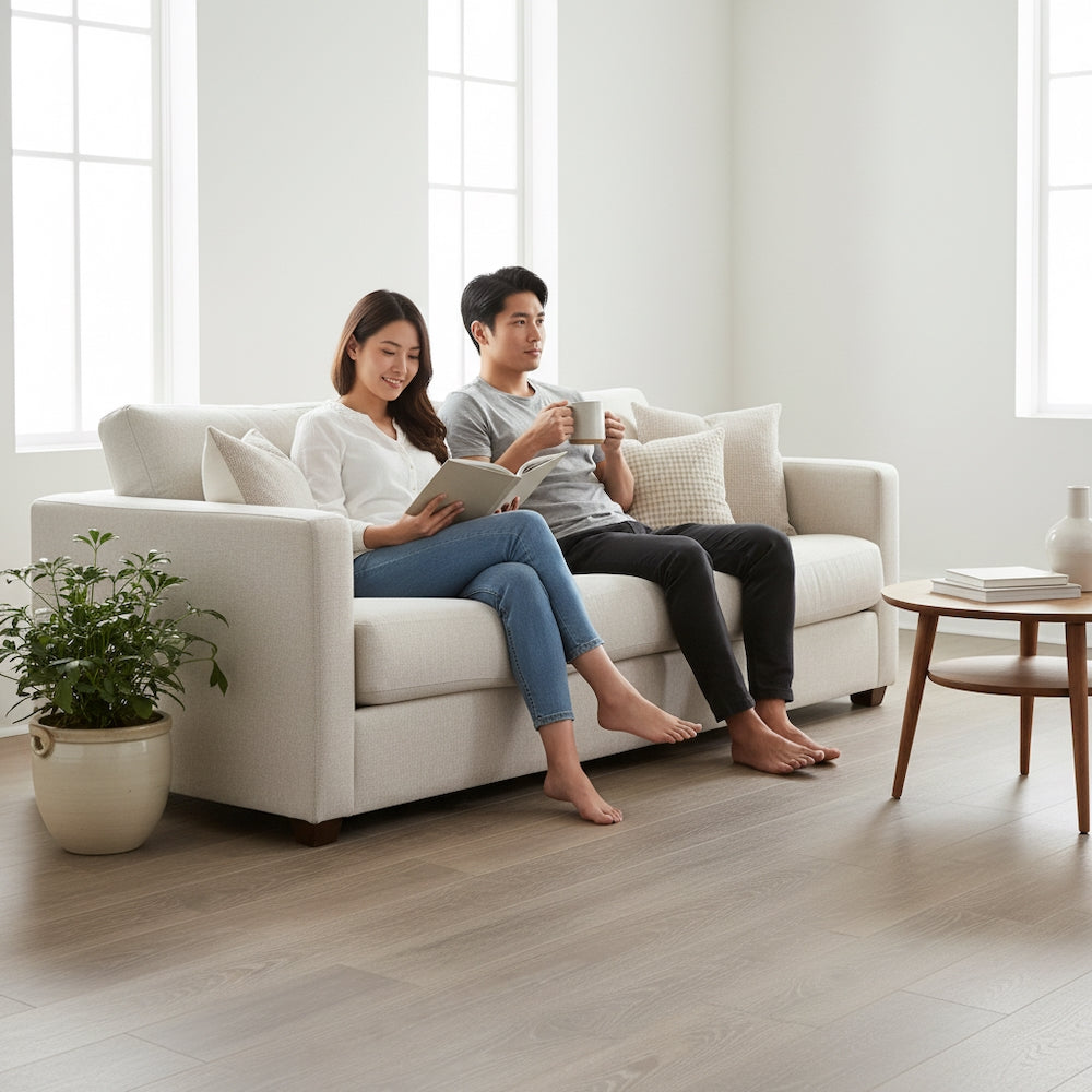 Lusso Uniqo Smoked Grey Whitewashed Engineered Oak