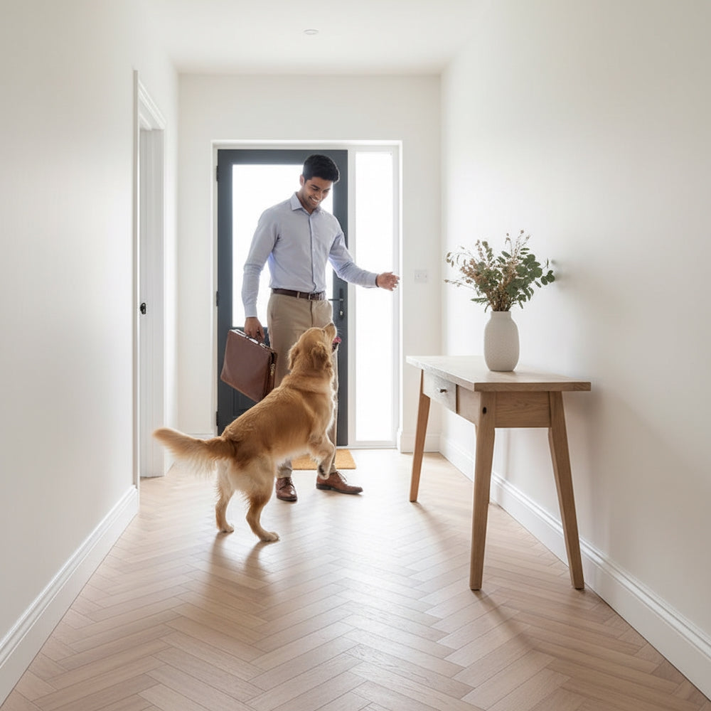 Lusso Venice Cathedral Oak Herringbone Engineered Wood Flooring