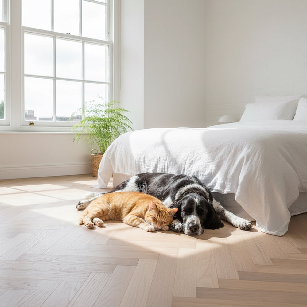 Lusso Venice Cathedral Oak Herringbone Engineered Wood Flooring