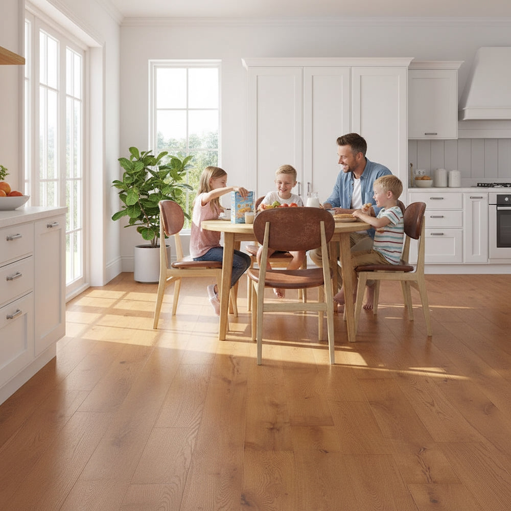 Lusso Venice Luxe Golden Oak Brushed & Lacquered 20/6mm Engineered Oak