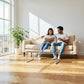 Lusso Venice Luxe Golden Oak Brushed & Oiled 20/6mm Herringbone Engineered Wood Flooring