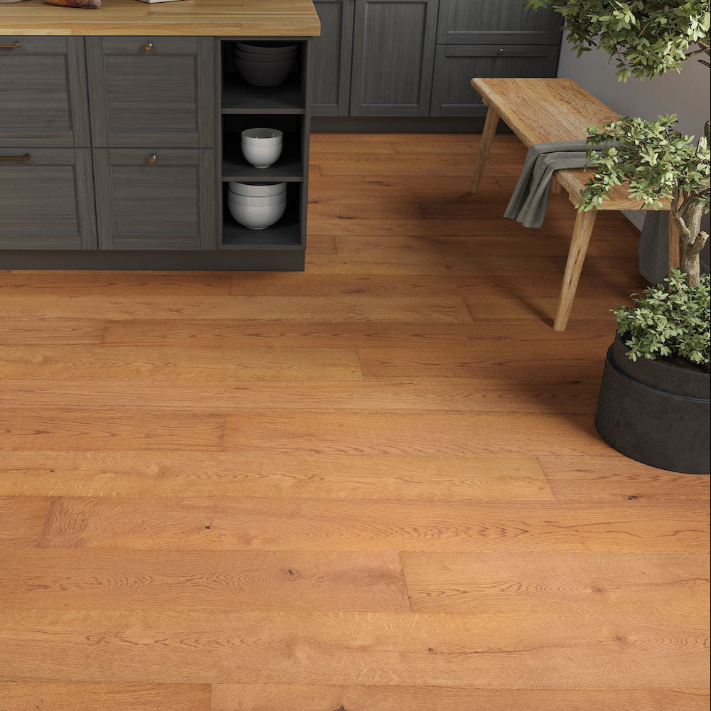 Venice Luxe Golden Oak Brushed & Lacquered 20/6mm Engineered Oak - (SAMPLE)