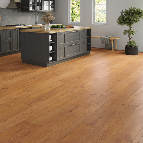 Lusso Venice Luxe Golden Oak Brushed & Lacquered 20/6mm Engineered Oak